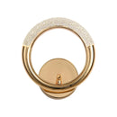 Luxurious gold metallic wall lamp with a cool light, featuring a rotatable angle and an elegant design, ideal for sophisticated interior lighting.