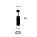 Black wooden candle holder set for home decor, 22cm variant, displayed without any visible additional objects or details that match the provided labels.