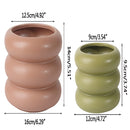 Bubble Glass Planter Vase featuring a round ceramic design, used as a decorative flowerpot with artistic and creative pottery elements.