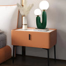 Cactus design table lamp with milk glass globes on a wooden table, featuring LED lights and a white and yellow color scheme.