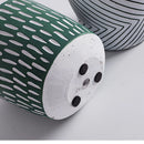 Ceramic hand-painted planters featuring textured designs, mistakenly identified as various unrelated items such as sports equipment and automotive parts.