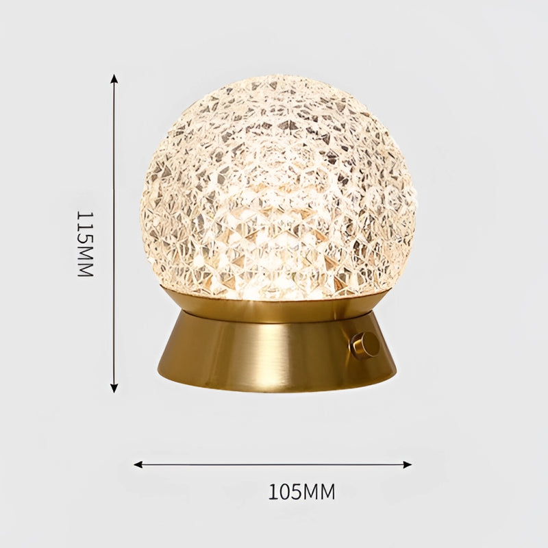 Dimmable LED table lamp with a modern design, featuring a sleek, mushroom-shaped top and artistic base, suitable for enhancing ambient lighting.