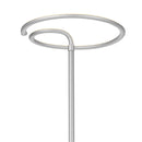 Floor lamp LED touch dimmer energy efficient metal uplighter, showcased without visible furniture or accessories, primarily focusing on the lamp's sleek metal design.