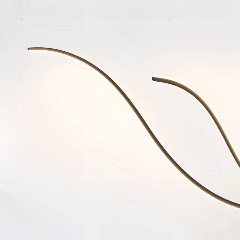 Interior lamp featuring adjustable temperatures with a remote control, depicted with various components such as wires, light fixtures, and a patterned design.