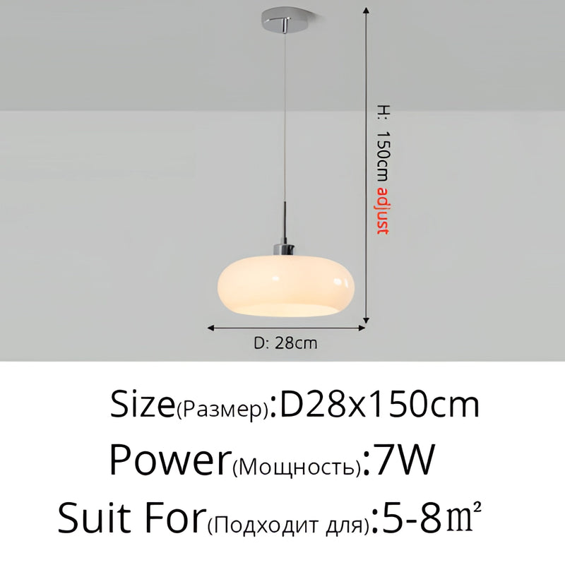 Luxury modern style Jaxon glass pendant light featuring LED bulbs, available in white with 3 color settings and no remote, showcased in a sleek and artistic setting.