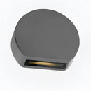 Metal Wall Lamp LED Sconce in Sand Grey, featuring a rectangular aluminum body with a borosilicate glass cover, mounted on a ceiling.