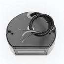 Metal Wall Lamp LED Sconce in Sand Black/Grey made of Aluminum Borosilicate Glass, showcasing a contemporary design with a circular element, possibly mistaken as a gadget or appliance in appearance.