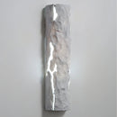 Outdoor wall light with IP65 waterproof rating, featuring a premium resin faux rock finish, designed in a cylindrical shape with glass and metal elements, depicting moisture and liquid effects.