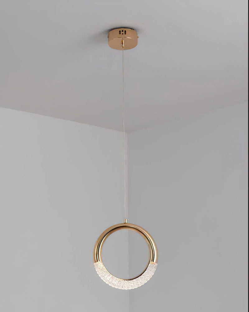 Modern Dante Pendant Lamp featuring a beige oval and circular wood design with rectangular accents, styled as a ceiling fixture.