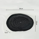 Decorative resin bowl with a nature-inspired design, featuring patterns resembling automotive elements and a metallic finish.