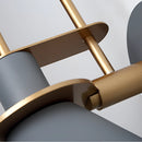 Elegant retro design wall light with a matt finish, featuring a cylindrical shape combining metal and wood materials in beige tones, mounted on a ceiling.