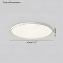 Black rimmed circular LED ceiling light, minimalist design, energy-efficient, white, 15.7 inches (40 cm), dimmable with remote control.