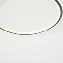 Modern LED Ceiling Light with minimalist circular design, mounted flush to the ceiling, energy efficient with metal accents.