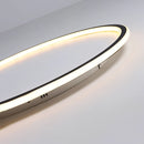 Modern LED Ceiling Light with Minimalist Circular Design, Flush Mount, Energy Efficient, Illuminated.