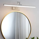 Sleek black dimmable LED picture light, cordless and adjustable, wall-mounted, 40CM length, white finish, featuring 3 switchable color temperatures.