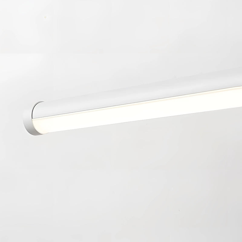 Sleek black dimmable LED picture light, cordless and adjustable, wall-mounted with a rectangular design, made of composite material and metal.