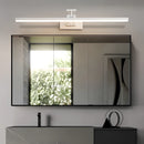 Sleek Black dimmable LED picture light, wall-mounted with an adjustable arm, shown in a white finish, 50CM length, featuring 3 switchable color temperatures, illuminating a modern interior.