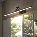 Sleek black dimmable LED picture light, cordless, adjustable, wall-mounted, 100CM, black, 3 switchable color temperatures, rectangular metal fixture.