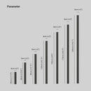 Slim Vertical LED Wall Sconce in Minimalist Design with Waterproof Features, Rectangular Shape, Electric Blue Light