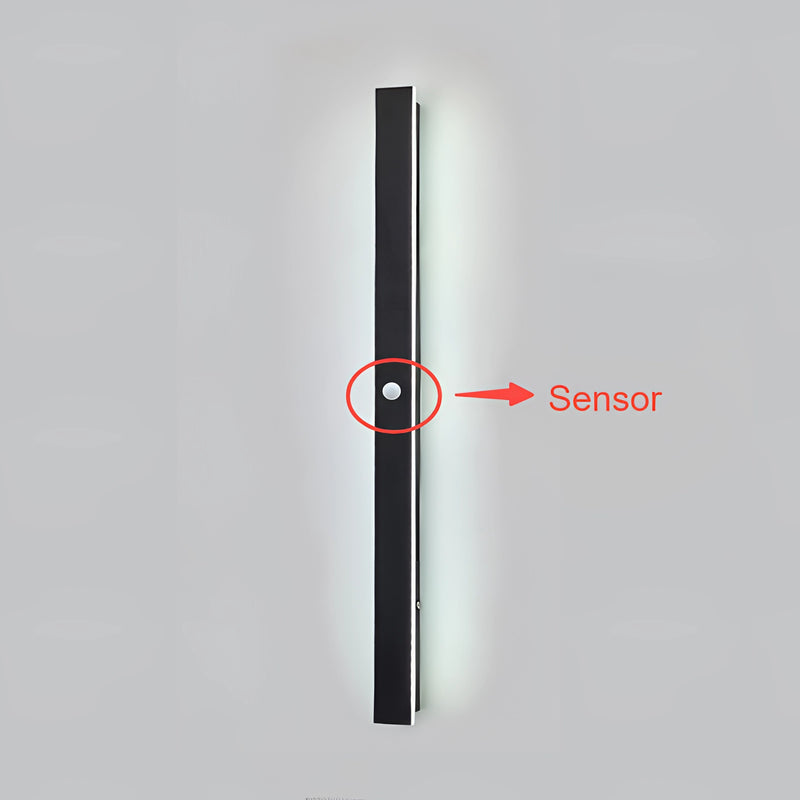Slim Vertical LED Wall Sconce with Minimalist Design, Waterproof, Rectangle-Shaped, Electric Blue Finish