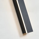 Slim Vertical LED Wall Sconce with Minimalist Design and Waterproof Features Mounted on Wall