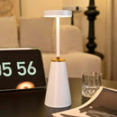 Wireless LED Table Lamp with Touch Technology - Aluminum Alloy, 3 Color Dimming, 4000mAh Battery