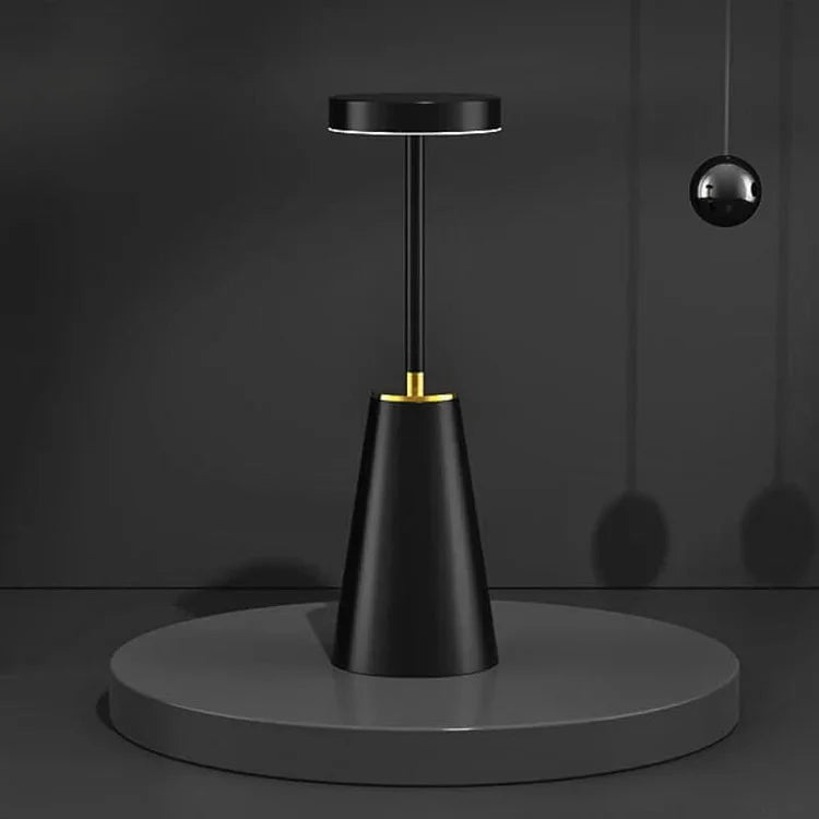 Wireless LED Table Lamp with Touch Technology - Aluminum Alloy, 3 Color Dimming, 4000mAh Battery