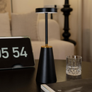 Wireless LED Table Lamp with Touch Technology - Aluminum Alloy, 3 Color Dimming, 4000mAh Battery