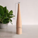 Wooden Tall Decor Vase